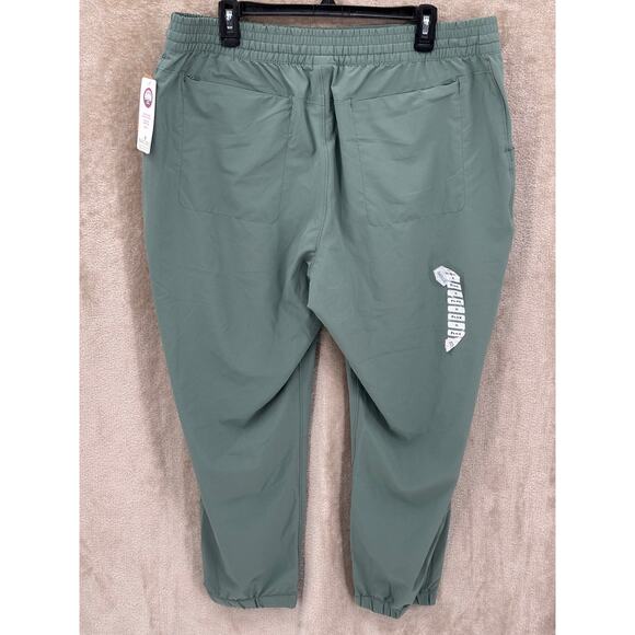 Duluth Trading Pants Women 2XL Green Pier Genius Jogger Nanotex Flex Stretch NWT - Picture 2 of 12